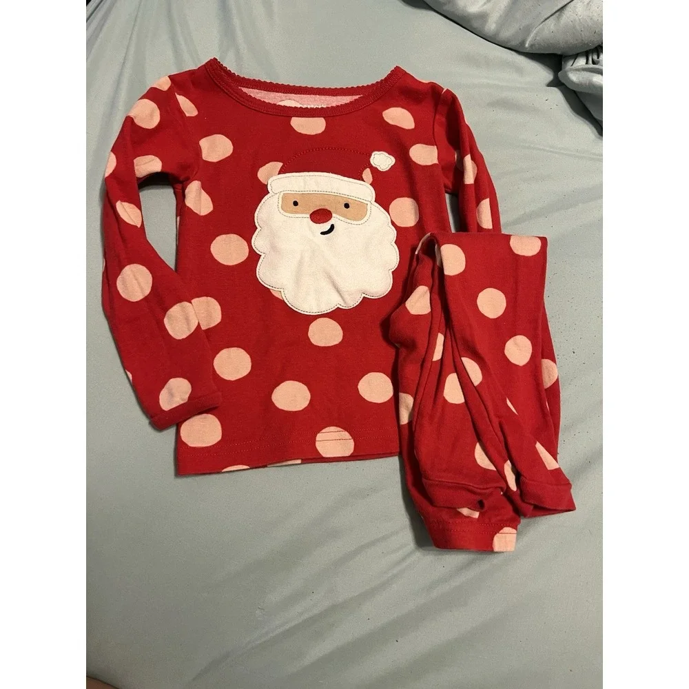 Carters Christmas Pajamas Santa‎ Claus Size 3T